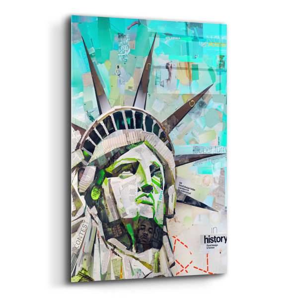 Red Barrel Studio® Epic Art 'Freedom' By Grey, Acrylic Glass Wall Art